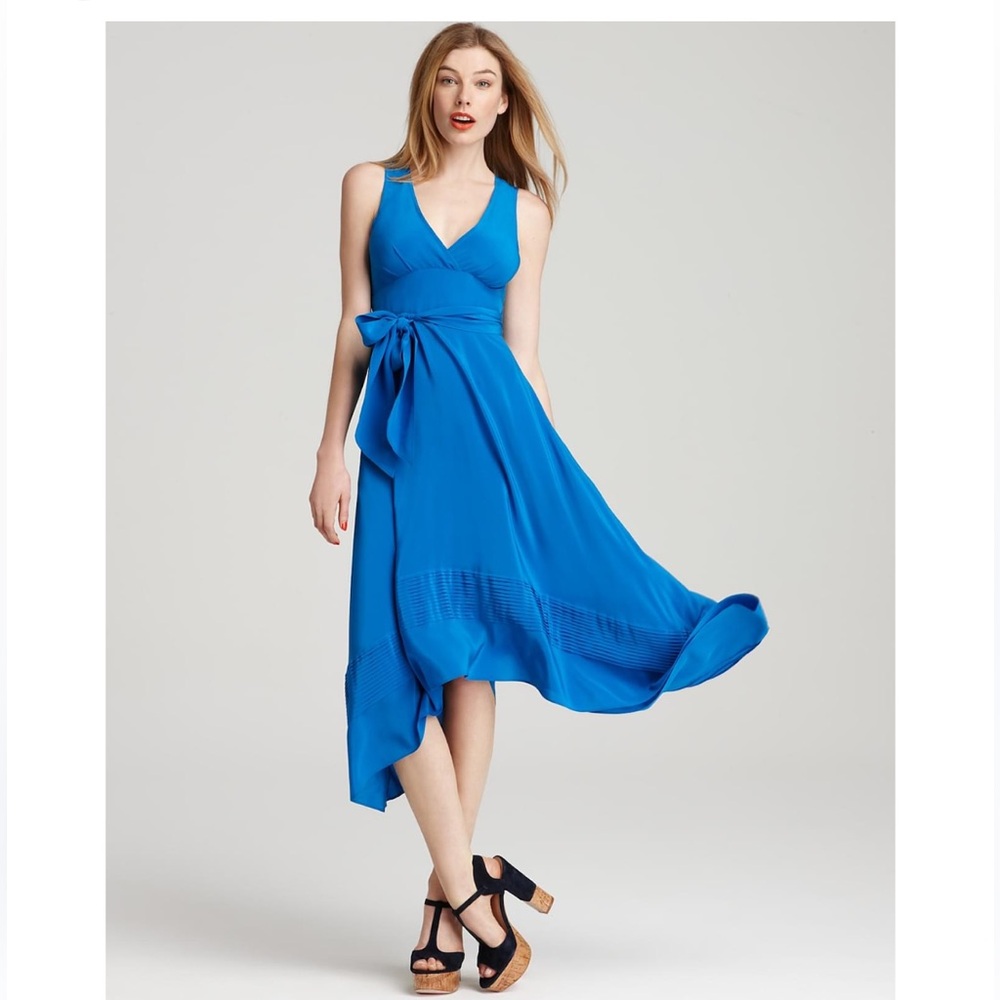 Marc by Marc Jacobs Cobalt Blue Asymmetric Midi Dress
